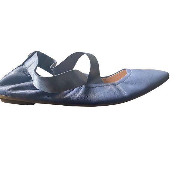 Taryn Rose Edina Ballet Flat Blue Leather ballet core - Picture 7 of 8